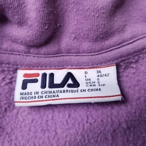 Fila Ekanta 1/4 zip Pullover Retro Chevron Sweater Sz Small - Picture 4 of 6